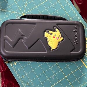 Pikachu Black switch case in black an Yellow Case
